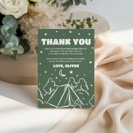 Invitación Retro One Feliz Campista Cumpleaños Gracias