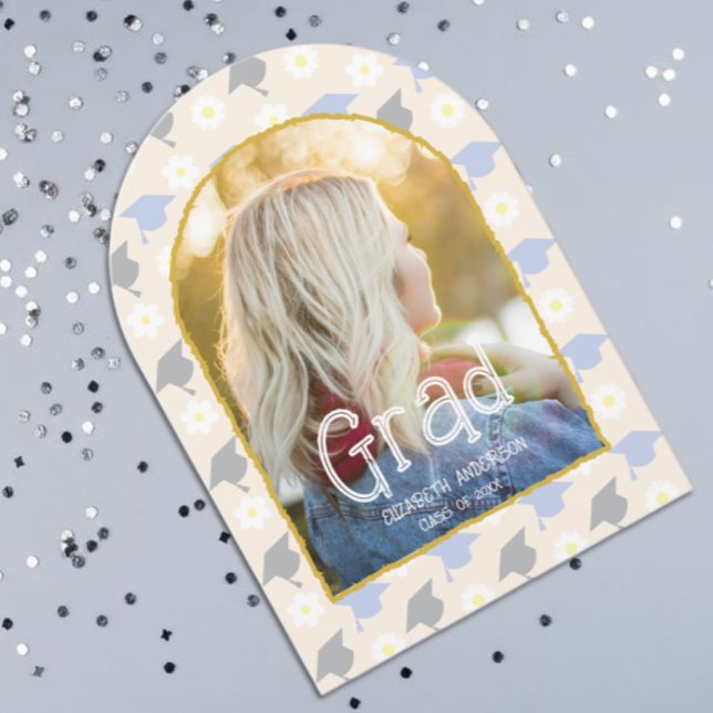 Invitación Retro Peach Graduation Announcement (Subido por el creador)