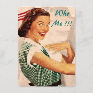 Invitación Retro personalizada sea mi dama de honor/criada
