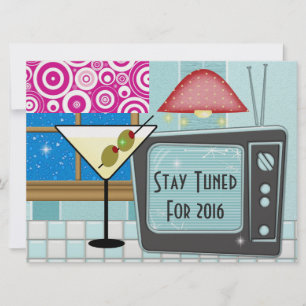 Invitación Retro Rockin de Año Nuevo' - SRF