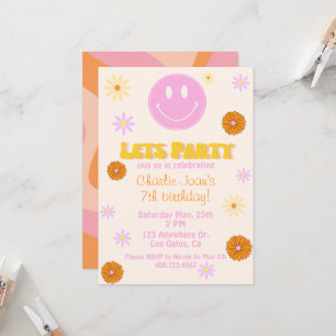 Invitación Retro Sonriente