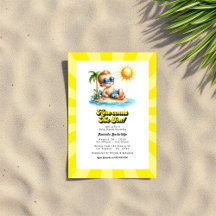 Retro Sunny Beach "Here Coming the Son" Baby Showe