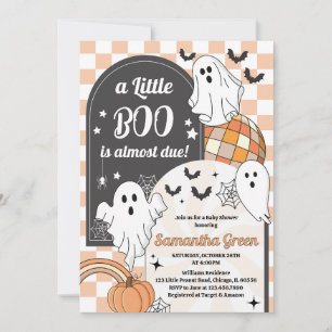 Invitación Retro Un Pequeño Boo Halloween