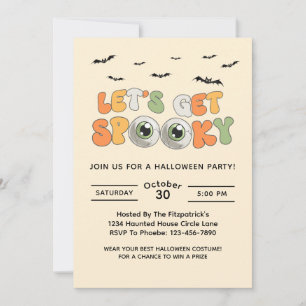 Invitación Retro Vamos a conseguir una fiesta de disfraces de