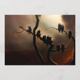 Invitación Retro vivo - Fantasma en un árbol