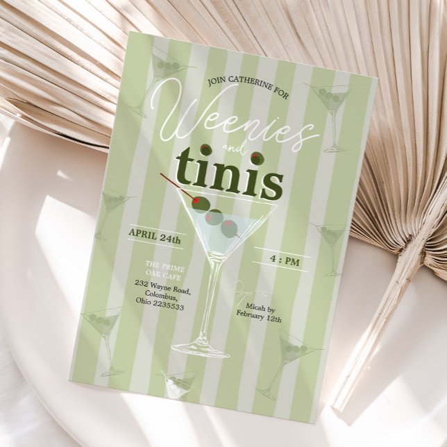 Invitación Retro Weenies y Tinis Despedida de Soltera (Subido por el creador)