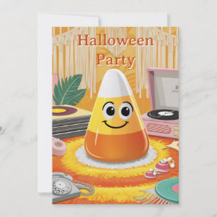 Invitación Retro y Divertida a una Fiesta de Hallo