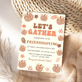 Invitación Reunamos Amigos Pumpkin Friendsgiving