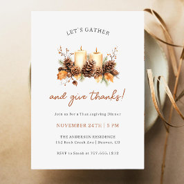 Invitación Reunamos la cena de Acción de Gracias