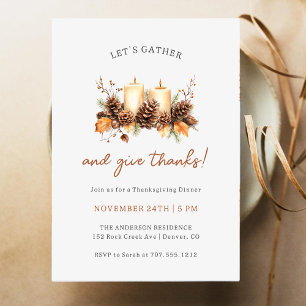 Invitación Reunamos la cena de Acción de Gracias