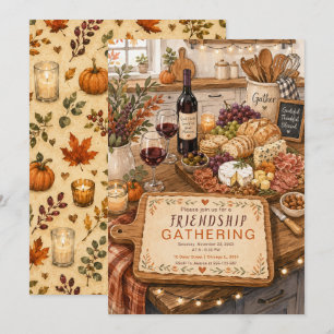 Invitación Reunión acogedora de Friendsgiving