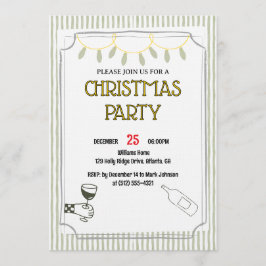 Invitación Reunión acogedora de vacaciones / Celebración fest