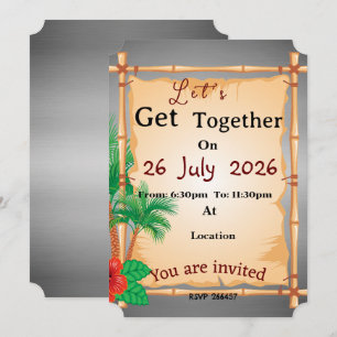 Invitación Reunión al lado de la playa