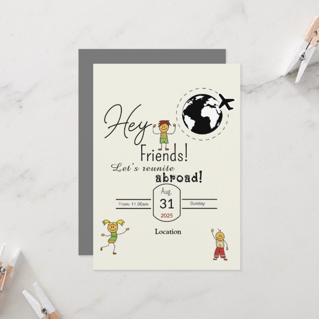 Invitación Reunión de amigos (Anverso/Reverso In Situ)