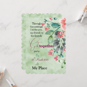 Invitación Reunión de Amigos Florales