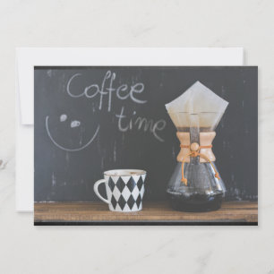 Invitación Reunión de café en un ambiente de fiesta