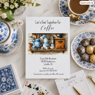 Invitación Reunión de café por la tarde