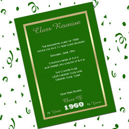 Invitación Reunión de clase cualquier año verde