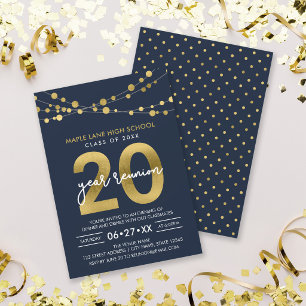 Invitación Reunión de clase de 20 años de Cadenas Azules de L