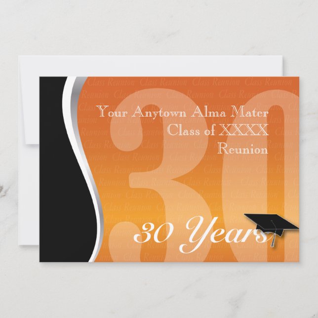 Invitación Reunión de clase Personalizable 50 años (Anverso)