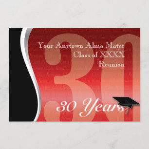 Invitación Reunión de clase Personalizable 50 años