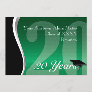 Invitación Reunión de clase Personalizable de 40 años
