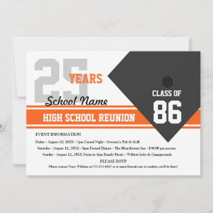 Invitación Reunión de clase secundaria de personalizable