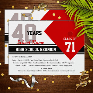 Invitación Reunión de clase secundaria de personalizable
