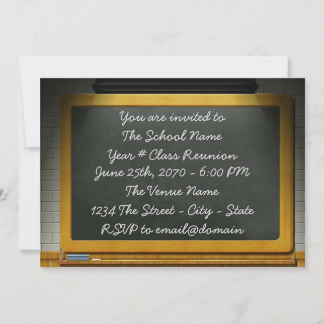 Invitación Reunión de clases (Anverso)