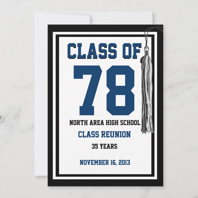 Invitación Reunión de clases con colores cambiantes (Anverso)