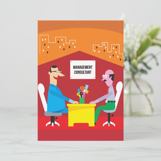 Invitación Reunión de Consultores de Gestión (Anverso de pie)