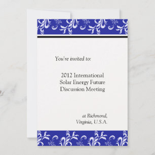 Invitación reunión de empresa profesional internacional