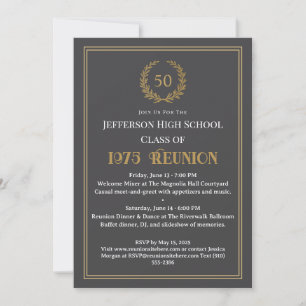 Invitación Reunión de exalumnos de 50 años Corona de Laurel G