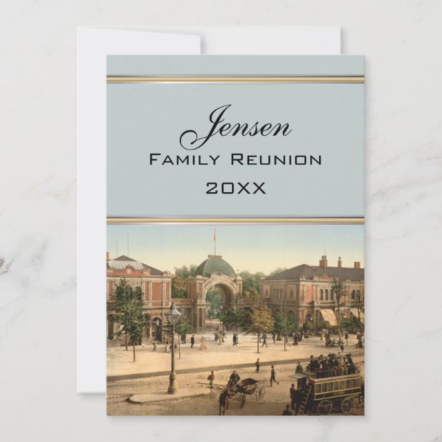Invitación Reunión de familia de Copenhague de la entrada del (Anverso)