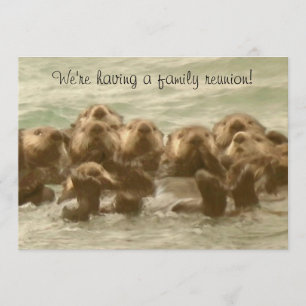 Invitación Reunión de familia de la nutria de mar
