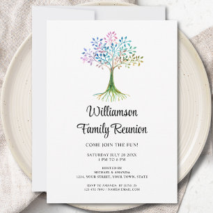 Invitación Reunión de Familia Moderna