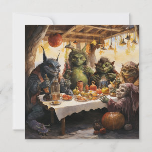Invitación 👻 "Reunión de Goblins y Grub"! 🍽️ 👻 Halloween