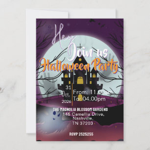 Invitación reunión de Halloween