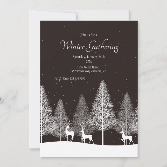 Invitación Reunión de invierno (Anverso)