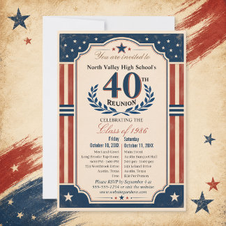 Invitación Reunión de la 40ª promoción del instituto American