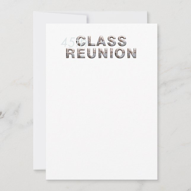 Invitación Reunión de la 45ª clase TEE (Anverso)