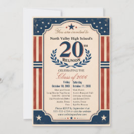 Invitación Reunión de la Clase del Instituto de 20 Años Ameri