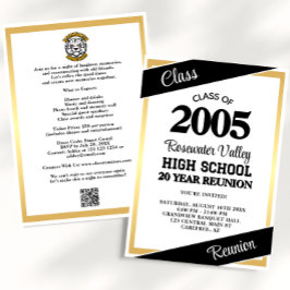 Invitación Reunión de la clase del Mascota de Oro Negro