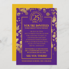 Invitación Reunión de la clase Purple & Gold