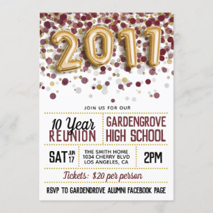 Invitación Reunión de la Escuela Secundaria 2011