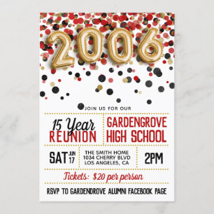 Invitación Reunión de la Escuela Secundaria de 2006