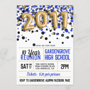 Invitación Reunión de la Escuela Secundaria de 2011