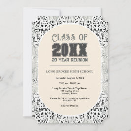 Invitación Reunión de la escuela secundaria de 20 años neutra