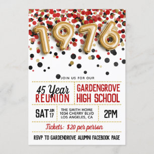 Invitación Reunión de la Escuela Superior de 1976