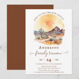 Invitación Reunión de la familia Cactus y el desierto del Sur